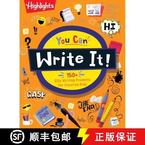 【3-4周达】You Can Write It!: Creative Writing Book for Kids with Over 175 Storytelling Prompts, Writ... [9781639623471]