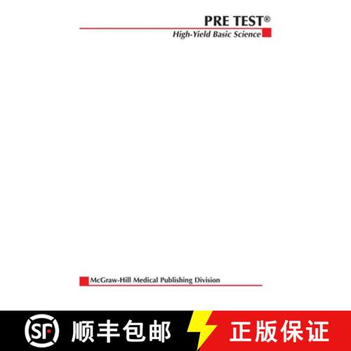 【3-4周达】Pretest High-Yield Basic Science [9780071386302]