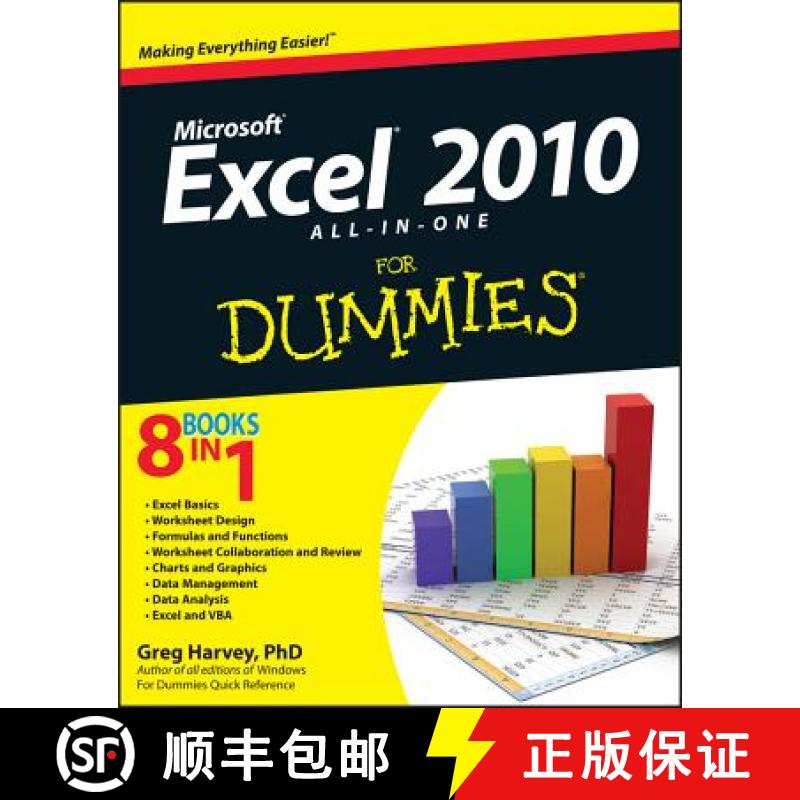 【3-4周达】Excel 2010 All-In-One For Dummies(R) [Wiley计算机] [9780470489598]
