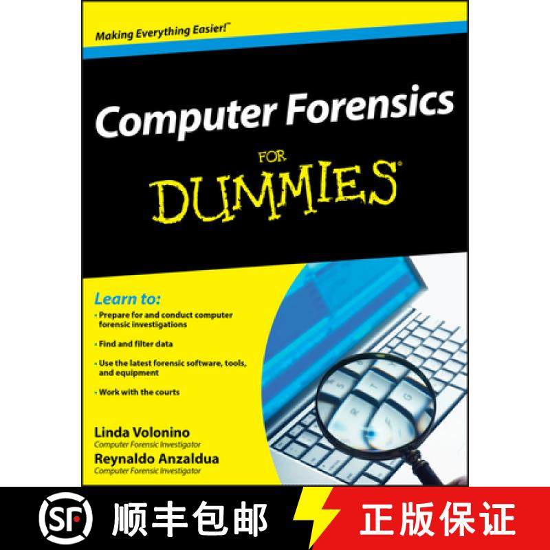 【3-4周达】Computer Forensics For Dummies(R) [Wiley计算机] [9780470371916]