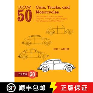 Motorcycles The Step Trucks 9780823085767 Vintage Car... Draw Cars and Way Dragsters 4周达