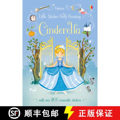 【3-4周达】Little Sticker Dolly Dressing Fairytales Cinderella [9781474950442]