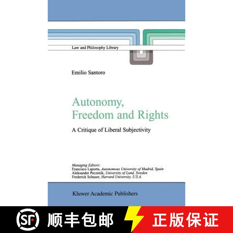 【3-4周达】Autonomy, Freedom and Rights : A Critique of Liberal Subjectivity [9789048163304]