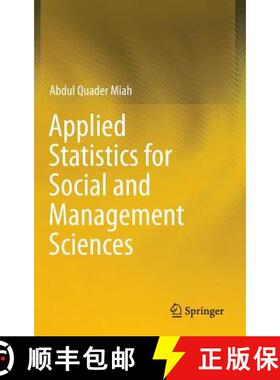 【3-4周达】Applied Statistics for Social and Management Sciences (1st ed. 2016) [9789811003998]