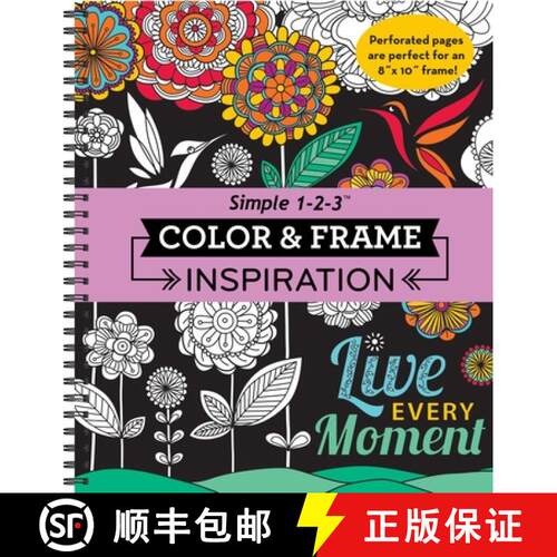【3-4周达】Color & Frame - Inspiration (Adult Coloring Book) [9781680221848]