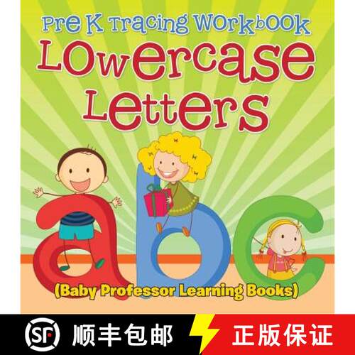 【3-4周达】Pre K Tracing workbook: Lowercase Letters (Baby Professor Learning Books) [9781682800386]