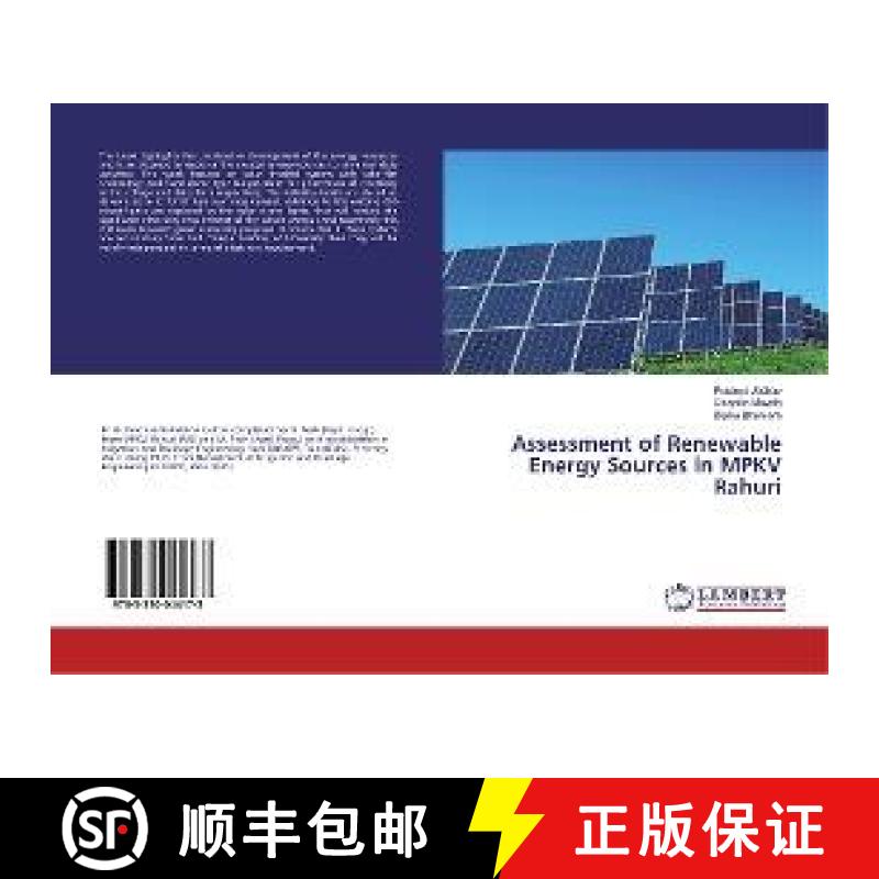 预订 Assessment of Renewable Energy Sources in MPKV Rahuri [9783330044173]