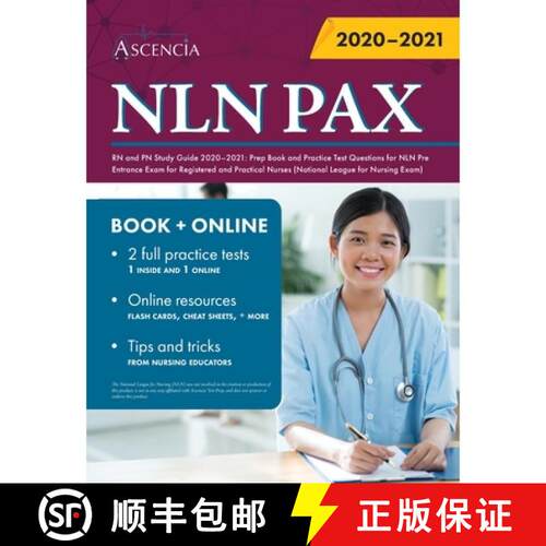 【3-4周达】NLN PAX RN and PN Study Guide 2020-2021: Prep Book and Practice Test Questions for NLN Pre... [9781635307580]