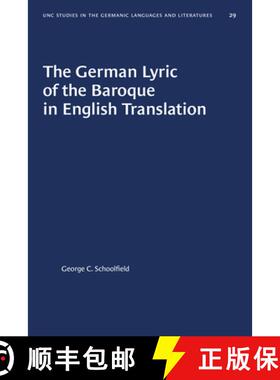 预订 The German Lyric of the Baroque in English Translation [9780807880296]