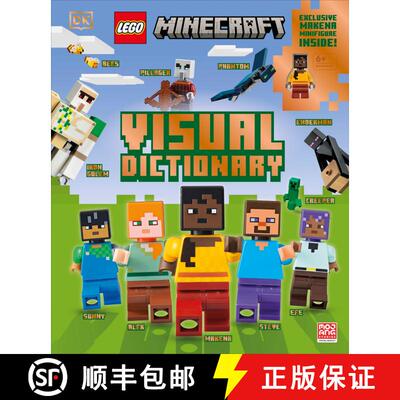 【3-4周达】LEGO Minecraft Visual Dictionary: With an Exclusive LEGO Minecraft Minifigure [9798217126095]