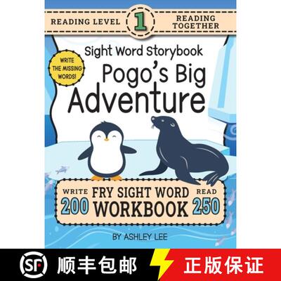 【3-4周达】250 Sight Word Storybook, Pogo's Big Adventure (Level 1): Write Over 200 Fry Sight Words w... [9781834121048]