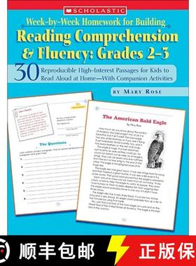 预订 Week-By-Week Homework for Building Reading Comprehension & Fluency: Grades 2-3: 30 Reproducible ... [9780439517799]