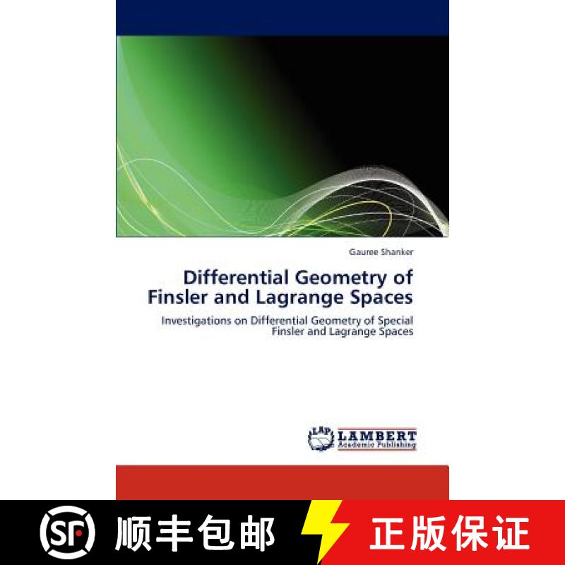 预订 Differential Geometry of Finsler and Lagrange Spaces [9783659278631]