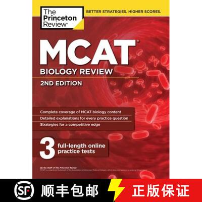 【3-4周达】MCAT Biology Review, 2nd Edition  (2nd Edition) [9781101920558]