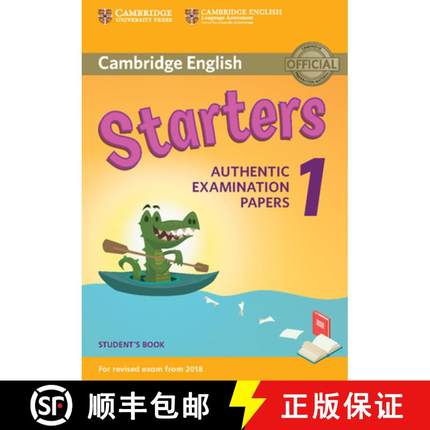 【3-4周达】【配套音频/答案需另外购买】Cambridge English Starters 1 for Revised Exam from 2018 Student... [9781316635896]