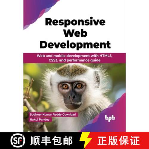 【3-4周达】Responsive Web Development: Web and mobile development with HTML5, CSS3, and performance g... [9789355516749]