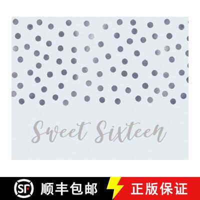 【3-4周达】Happy 16th Birthday Guest Book (Landscape Hardcover): Sweet Sixteen Guest book, party and ... [9781839900143]