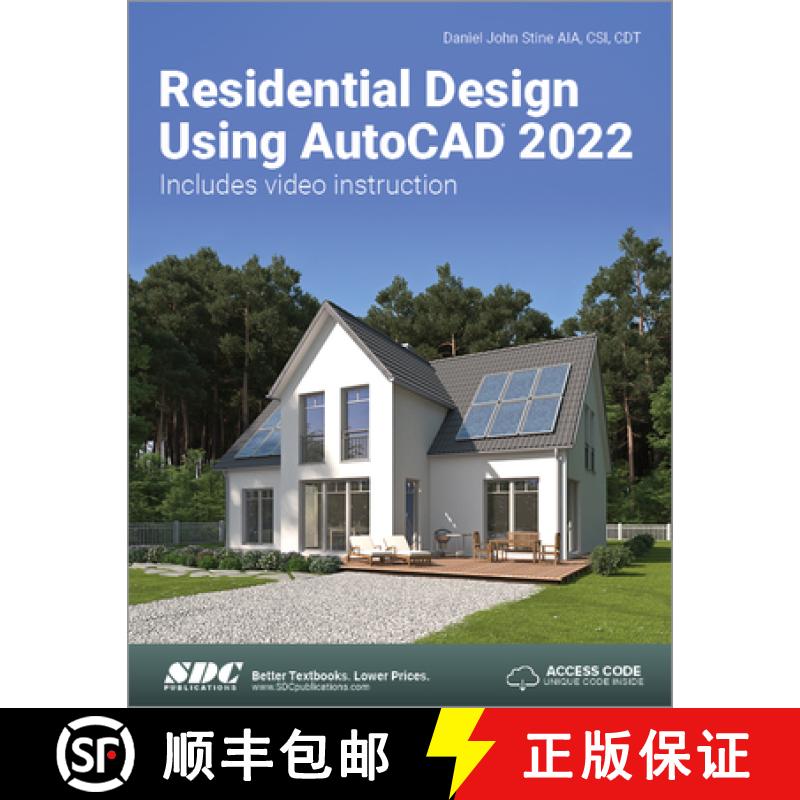 【3-4周达】Residential Design Using AutoCAD 2022 [9781630574499]