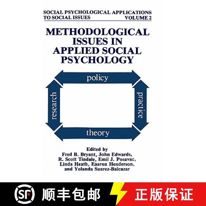 【3-4周达】Methodological Issues in Applied Social Psychology [9780306441738]