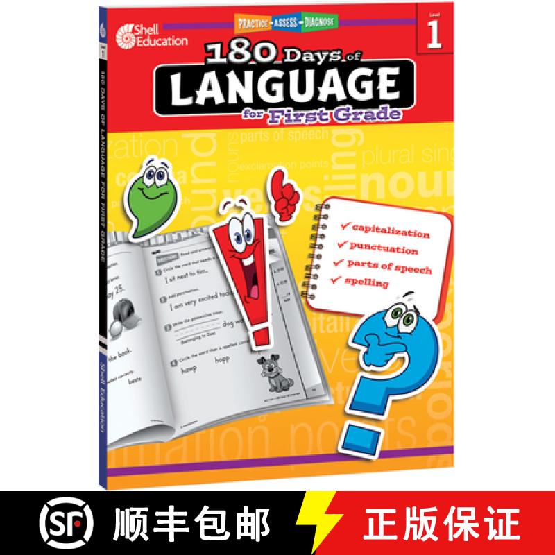 【3-4周达】180 Days(tm) Language for First Grade: Practice, Assess, Diagnose [9781425811662]