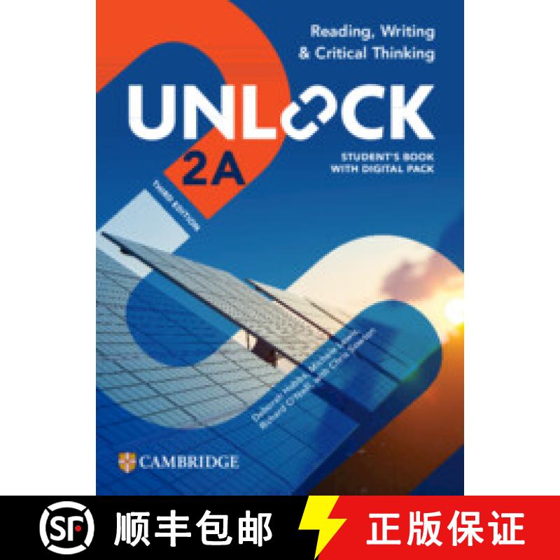 【3-4周达】Unlock Level 2A Reading, Writing and Critical Thinking Student's Book with Digital Pack 3r... [9781009536332]