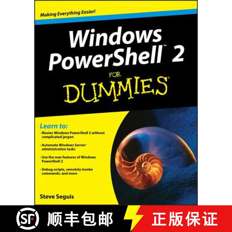 【3-4周达】Windows Powershell 2 For Dummies(R) [Wiley计算机] [9780470371985]