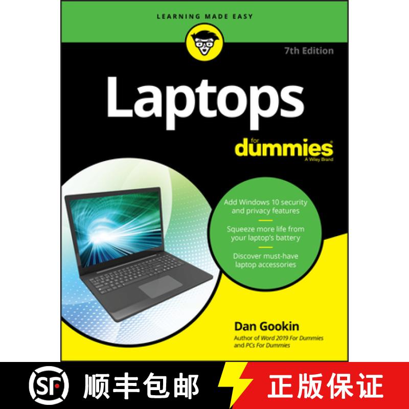【3-4周达】Laptops For Dummies, 7Th Edition [Wiley计算机] [9781119740278]