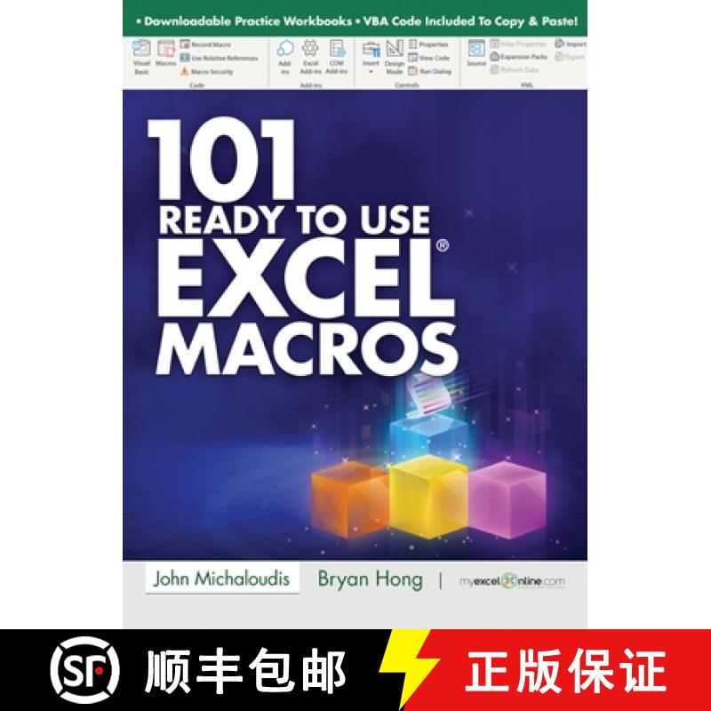 【2-3周达】101 Ready To Use Microsoft Excel Macros [9788409385218]