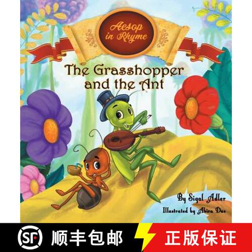 【3-4周达】精装 The Grasshopper and the Ant : Aesop's Fables in Verses [9781947417168]