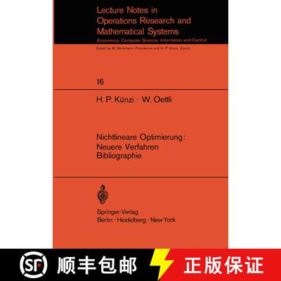 【3-4周达】Nichtlineare Optimierung: Neuere Verfahren Bibliographie [9783540046424]