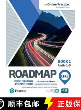 【3-4周达】Roadmap C1-C2 Flexi Edition Course Book 1 with eBook and Online Practice Access [9781292396255]