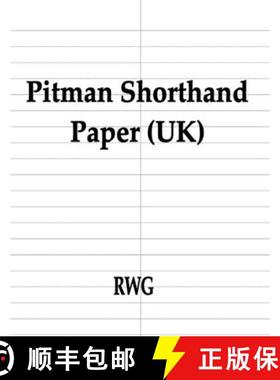 预订 Pitman Shorthand Paper (UK): 200 Pages 8.5 X 11 [9781684119035]