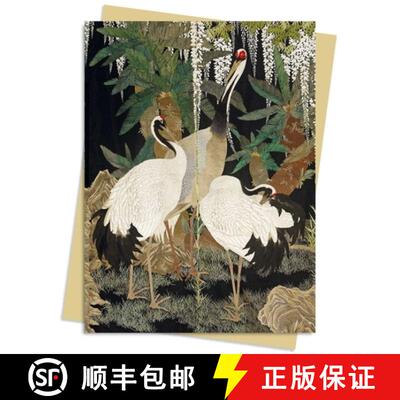 现货 阿什莫尔博物馆：鹤、苏铁与紫藤贺卡6张套装 Ashmolean Museum: Cranes, Cycads & Wisteria Greeting C... [9781804177471]
