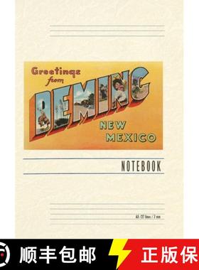 预订 Vintage Lined Notebook Greetings from Deming, New Mexico [9798385436934]