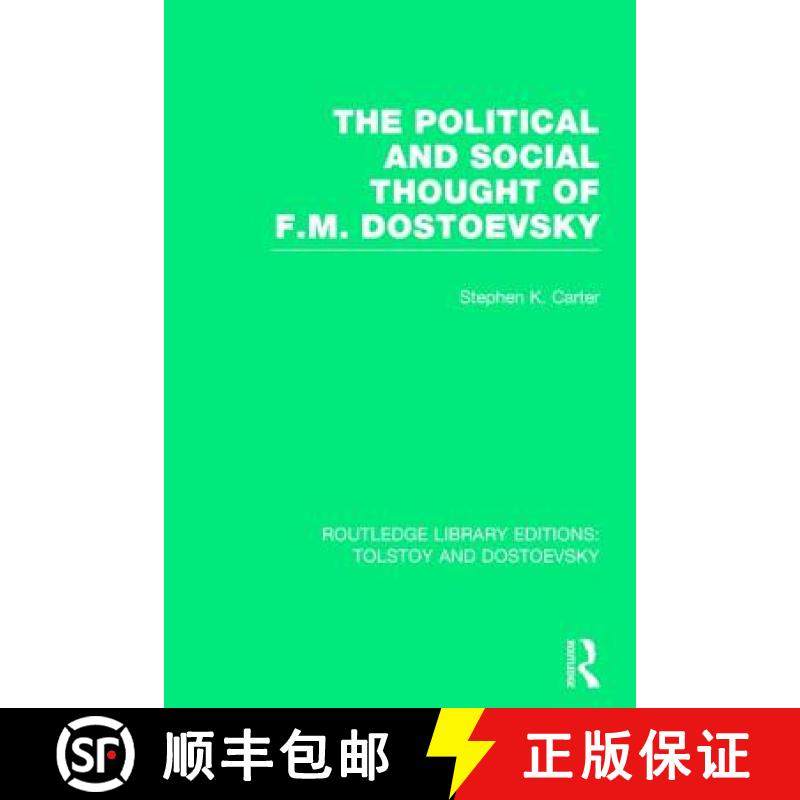【3-4周达】The Political and Social Thought of F.M. Dostoevsky [9781138803374]