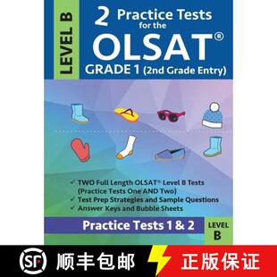 【3-4周达】2 Practice Tests for the Olsat Grade 1 (2nd Grade Entry) Level B: Gifted and Talented Prep... [9781948255622]