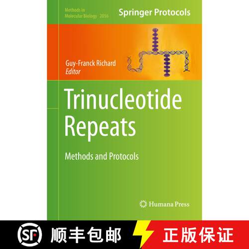 【3-4周达】精装 Trinucleotide Repeats: Methods and Protocols [9781493997831]