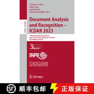 San 4周达 and Analysis ICDAR Conference José International Document 17th 2023 9783031416811 ... Recognition