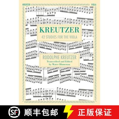 【3-4周达】42 Studies: Transcribed for Viola (Schirmer's Library of Musical Classics, Volume 1737) [9781635619829]