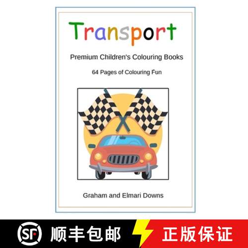 【3-4周达】Transport: Premium Children's Colouring Books [9781365420351]
