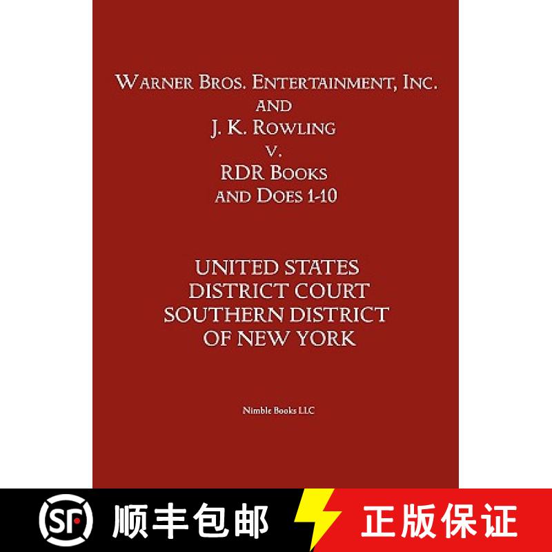 【3-4周达】Warner Bros. Entertainment, Inc. & J. K. Rowling V. Rdr Books and 10 Does [9781608880164]