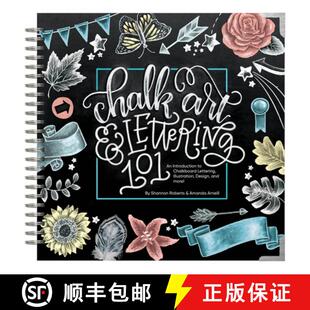 Art 101 Chalk Illustration 9781944515614 Chalkboard and 4周达 Introduction Lettering Design...