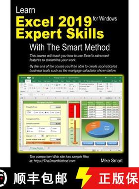 【3-4周达】Learn Excel 2019 Expert Skills with The Smart Method: Tutorial teaching Advanced Skills in... [9781909253353]