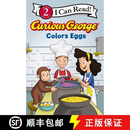 【3-4周达】Curious George Colors Eggs: An Easter And Springtime Book For Kids [9780063325326]