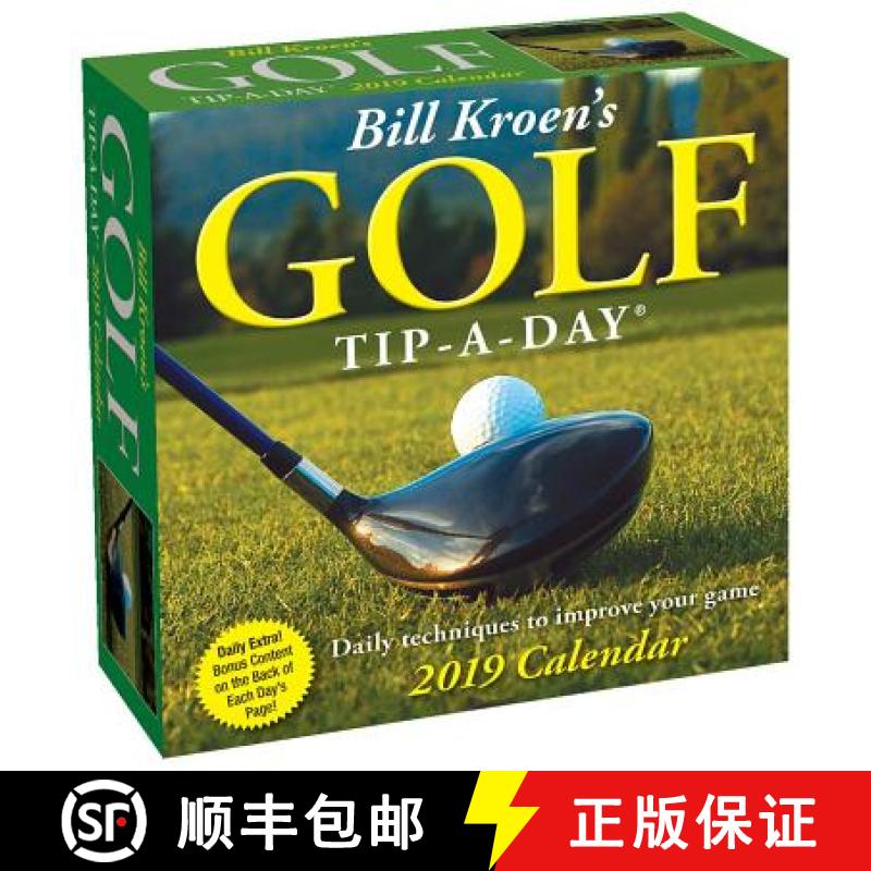 【3-4周达】Bill Kroen's Golf Tip-A-Day 2019 Day-To-Day Calendar [9781449491703]