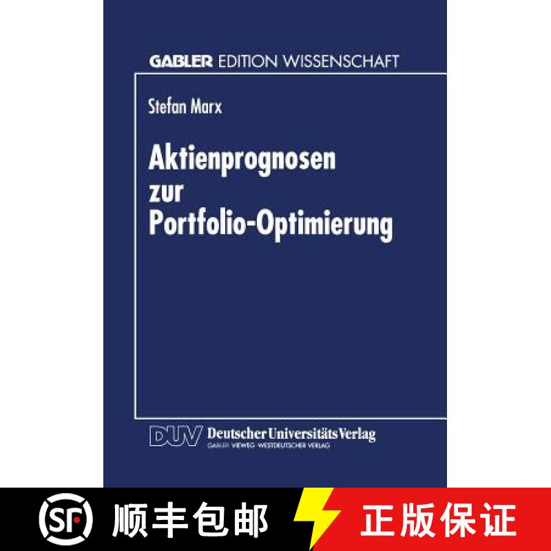 【3-4周达】Aktienprognosen Zur Portfolio-Optimierung [9783824464043]