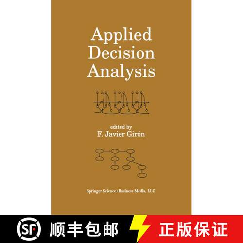 【3-4周达】精装 Applied Decision Analysis [9780792382508]