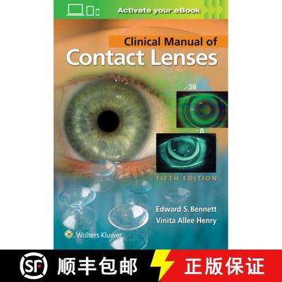 【3-4周达】Clinical Manual of Contact Lenses [9781496397799]