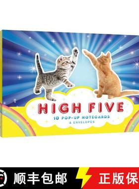 【3-4周达】High Five!: 10 Pop-up Notecards & Envelopes [9781452135656]