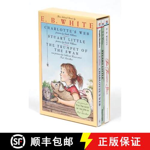 【3-4周达】E. B. White Box Set: Charlotte's Web, Stuart Little, the Trumpet of the Swan [9780064409643]